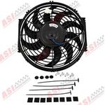 12" 12V 90W Universal Electric Radiator Cooling Fan Push/Pull + Mounting Kits