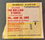 The Rolling Stones Wembley Stadium Concert Ticket Stub 1982 (UK)