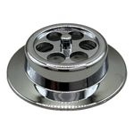 McAlpine BATHGRID-CP Chrome Plated Bath Overflow Grid 70mm Width, Durable Design