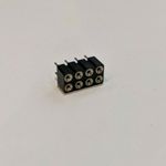 2.54mm Pitch 8 Way/Pin 2 Row Straight Socket - NEM 652 DCC 