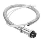 Popcorn Maker Replacement Power Cord Silver Heat Resistant Metal Cable
