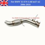 SS201 Exhaust Downpipe for 2006-2010 BMW x5 e70 3.0d with M57N2 engine UK
