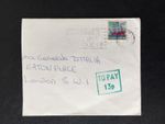 GB 1975 10p NATIONAL SAVINGS STAMP FRANKED COVER TO PAY/13p (GREEN) MARK COVER