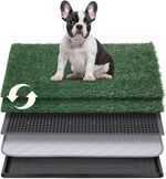 Pet Dog Toilet Mat Indoor Restroom Training Grass Potty Pad Loo Tray Pad Large