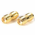 SMA Female To SMA Female adapter connectors x 2 Pack - UK Seller