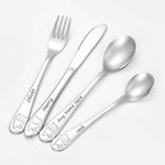 Personalised Kids Cutlery 4pcs Set Stainless Steel Custom Engraved Name