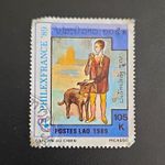 Laos 1989 105K Postage Stamp Art Picasso Garçon au Chien CTO Used