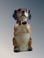Vintage Erphila Dachshund Dog Brown & Black Teapot Circa 1940