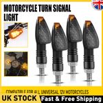 4X Motorcycle LED Turn Signal Light Bullet Indicators Blinker Lamp Motorbike 8mm