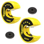 SabreCut 15 & 22mm Pipe Slice Cutter Tool Twin Pack Set Cutting Tool Heavy Duty