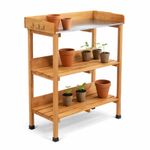 NEW! Wooden Potting Table Flower Plant Workbench Garden Greenhouse