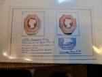 GB QV 10d Brown Embossed Stamp " Dickinson " Paper with Silk Threads . Die II