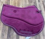 EQUIPAD Velvet Close Contact Saddle Pad Memory Foam FULL SIZE Raspberry/burgundy