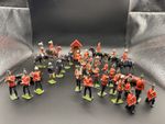 Early Britains Lead Toy Jointed Soldier Cavalry Figures Vintage Joblot