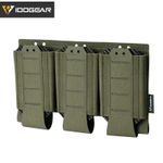 IDOGEAR Tactical Triple Mag Pouch Open-Top MOLLE Magazine Pouch for 5.56MM Camo