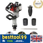 32.7cc Gas-Powered Post Driver Gasoline Piling 2-Stroke Engine Tool Machine UK