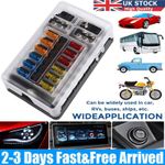 12 Way Blade Fuse Box Block & Auto Marine FuseBox Holder 12V24V Bus Bar Car Kit