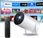 4K 5G Projector Smart HD LED WiFi Bluetooth HDMI USB Android Office Home Theater