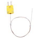 K Type Thermocouple Mini Connector Temperature Sensor 1.6ft, 1mm Wire