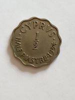 1934 Half Piastres Cyprus Coin King George V