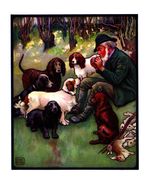 Antique Spaniels Print 1910 Edwin Noble Springer Clumber Cocker Spaniel 6420g