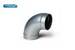90 degree elbow metal bend ventilation pipe extractor spiral ducting chimney