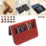 3/6/12 Slots Fountain Pen Case Storage Box Pen Holder Pouch Bag Display Tray