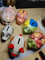 Pig Collection,Reutter Porzellan W. Germany Porcelain Piggy Bank Money Box's
