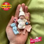 8 cm Full Silicone Body Mini Reborn Girl Handmade Lifelike Bebe Reborn Dol