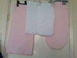 Dolls bedding White/Pink Mattresses for dolls prams, cots various sizes,pillows