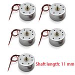 RF-300CA 24mm DC Motor Set of 5 with 2mm Shaft for Electronic Projects
