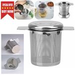 Stainless Steel Mesh Tea Infuser Strainer Metal Loose Leaf Cup Filter ！