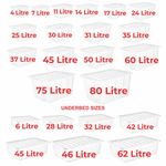 Plastic Storage Boxes With Clear Lids Containers Home Office Stackable Boxes UK