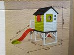 Smoby Maison Pilotis Children’s Outdoor Playhouse with 1.5m Slide – Used