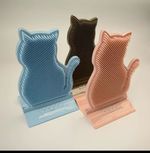 Cat Hair Grooming Brush PE Itching Relief Self Massager Tool Face Scratcher Cat
