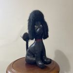 Vintage￼ 1960’s Poodle Dog - Gorgeous Kitsch - Leather Bound - 26cm High
