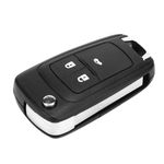 3 Buttons Car Key Case Remote Key Fob Shell Replacement Fit For White