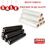 STRONG ROLLS PALLET STRETCH SHRINK WRAP PARCEL PACKAGING CLING FILM WATER PROOF