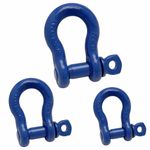 Heavy Duty Bow Shackles with Screw Pins Towing Lifting 4x4 Offroad Recovery