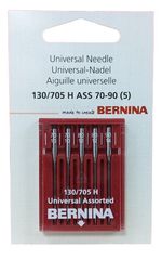 Bernina Genuine Universal Assorted Needles Size 70-90 (10-14) Pack 5 130/705H