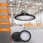 800W LED High Bay Light UFO Factory Workshop Warehouse Industrial Light Lamp