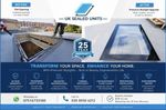 Double Glazed Rooflight Window Glass Skylight Flat Roof Sky Light Lantern