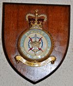 Royal Air Force Station Stanley mess wall plaque shield RAF
