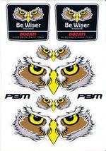 Ducati PBM Superbike Race Team - Stickers Decals Set - Be Wiser - Collectable