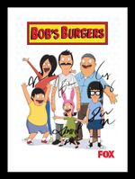 BOB'S BURGERS FULL CAST AUTOGRAPHED SIGNED & FRAMED PHOTO PRINT