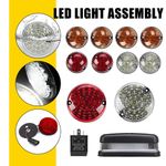 Fit Land Rover Defender Wipac Led Light Lamp Lens Upgrade Kit Set Wipac IP68 UK