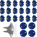 22x Blue Cricket Spikes Screw In Studs Shoe Accessories with Tool