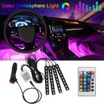 12V LED Lights in Car Interior Strip 36 Mood Footwell Dimmable Ambient Interior
