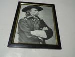 Framed photo of General Custer, American Civil War, printed copy