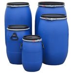 Drums & Containers - Food-Certified Plastic Open Head Drum, 60L (Single Drum)